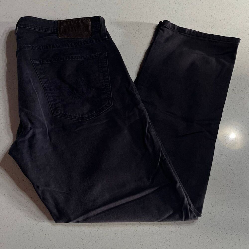 AG The Matchbox Slim Straight Black Jeans Size 33/30 Regular